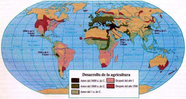 HISTORIA DEL DESARROLLO DE LA AGRICULTURA