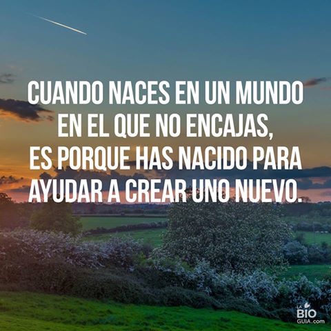 cuando naces en un mundo que no encajas -