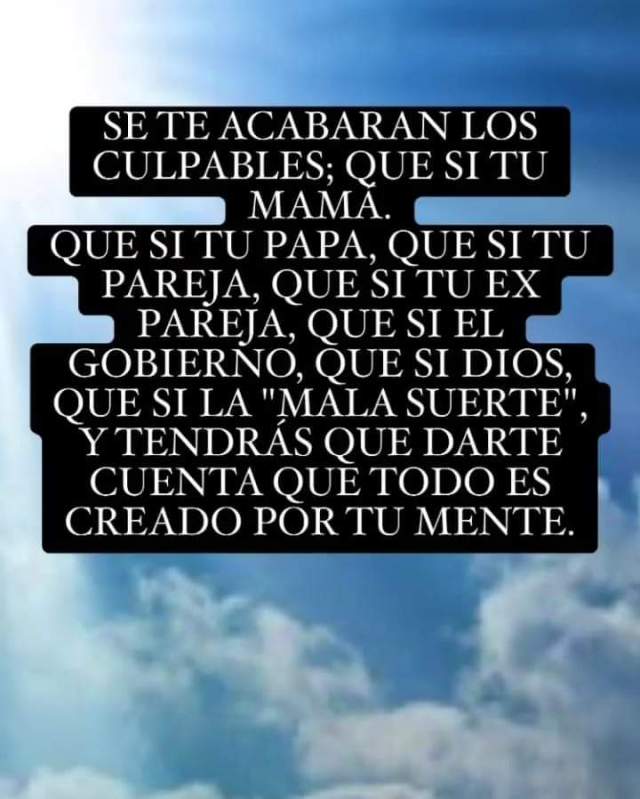 SE ACABARON LOS CULPABLES